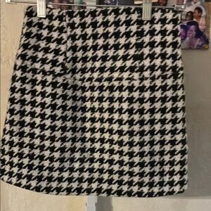 💥Houndstooth Black and White Women's Skirt NWOT